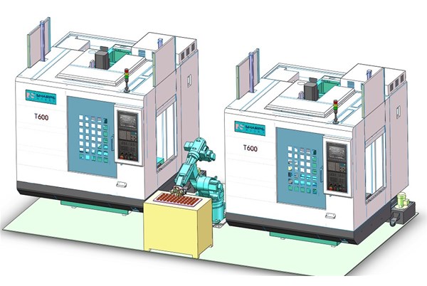 中國加工(gōng)中心及機器人集(ji)成發展